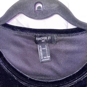 Faux velvet tee